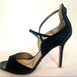 Sam Edelman black suede heels